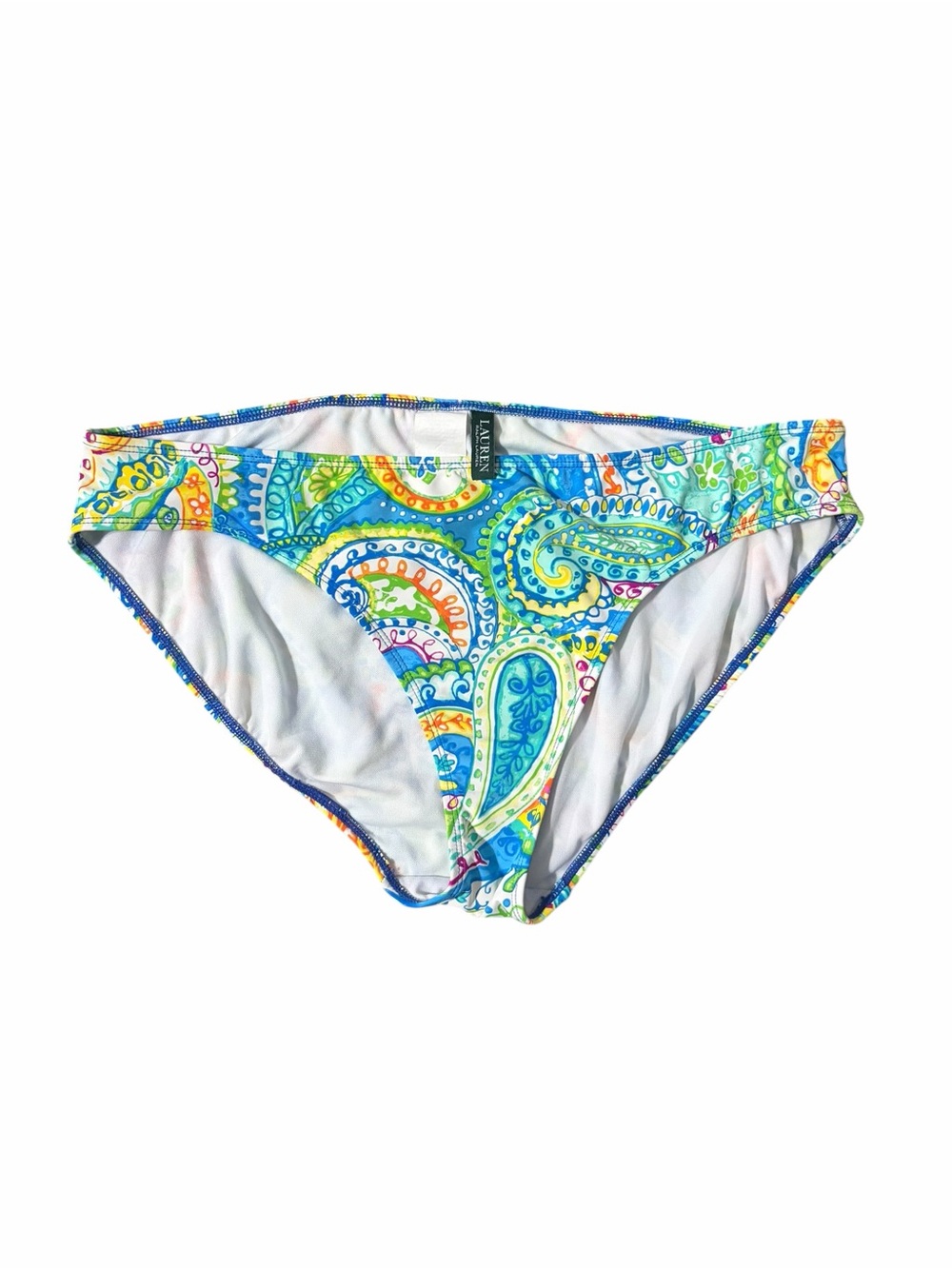 Lauren Ralph Lauren Carnivale Paisley Hipster Swim Bottom Size 16 - Picture 3 of 7